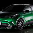 Toyota C-HR dengan kit badan, rim Wald International