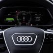 Audi e-tron – bahagian dalam disiar, cermin sisi digital