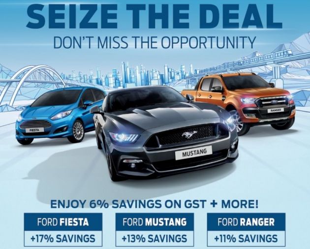 Promosi “Seize The Deal” dari Ford tawar penjimatan mencecah RM113,000 – sah sehingga 31 Ogos 2018