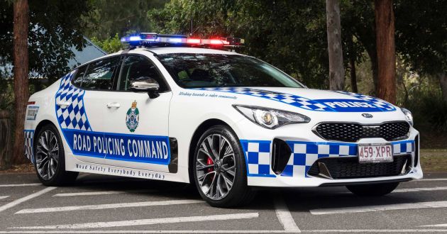 Kia unveils Queensland Police Stinger at SEMA show