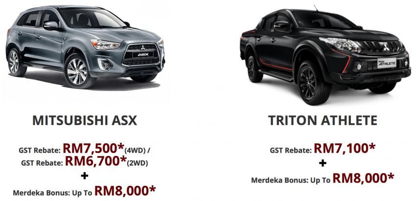 Mitsubishi Triton, ASX, Outlander – up to RM15k off! 839491