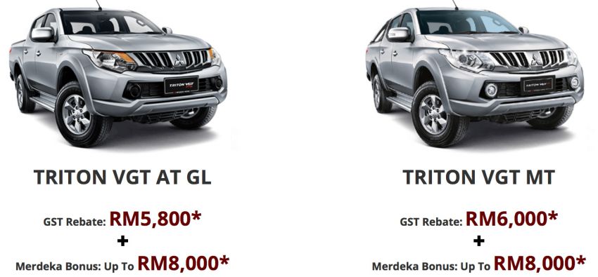 Mitsubishi Triton, ASX, Outlander – up to RM15k off! 839493