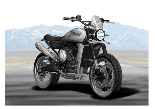 Norton Atlas akan didedahkan November ini, lukisan digital model scrambler 650 cc ditunjukkan lebih awal