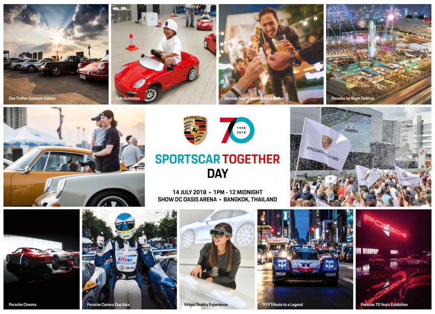 Porsche Sportscar Together Day in Bangkok on July 14 – more details about 70th anniversary celebration 836282