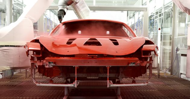 Ferrari introduces new low-bake paint technology