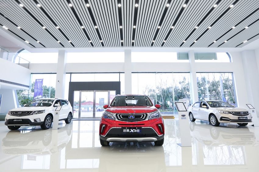 In China, Geely opens 149 4S dealerships in a day 851000