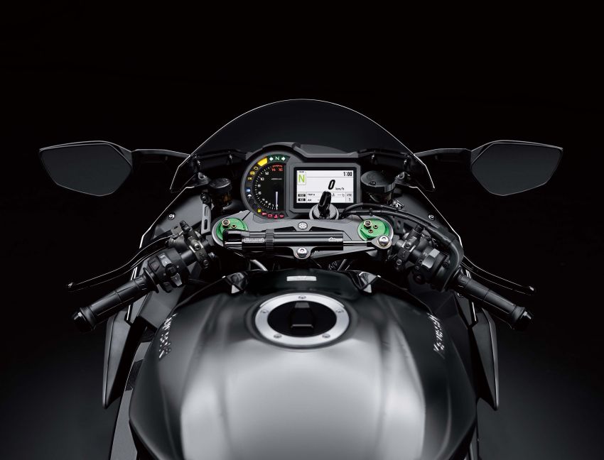 Kawasaki H2 2019 – kuasa dinaik menjadi 231 PS, panel instrumen dan brek baru, cat boleh elok sendiri 850481
