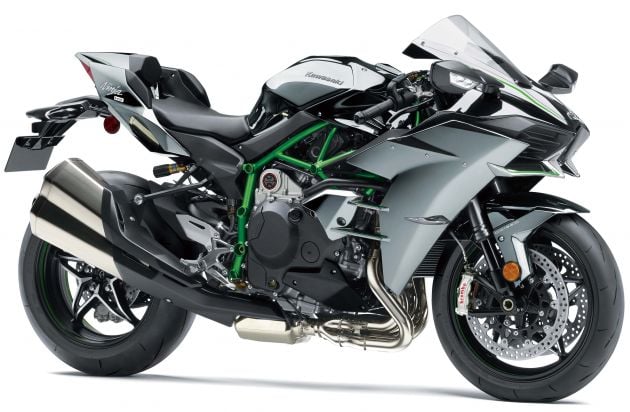 Kawasaki H2 2019 – kuasa dinaik menjadi 231 PS, panel instrumen dan brek baru, cat boleh elok sendiri