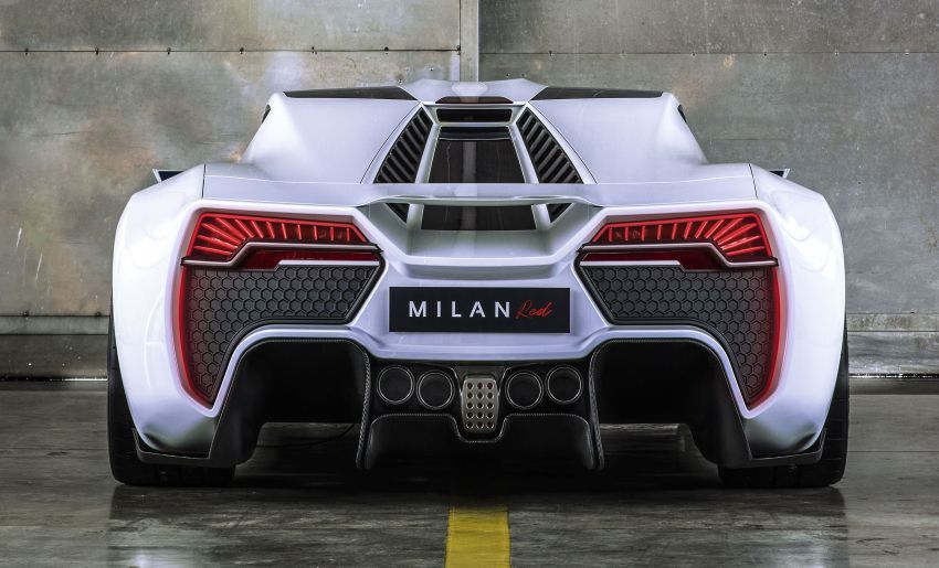 Milan Red didedah – hypercar keluaran Austria dengan 1,306 hp dan 1,400 Nm tork, 0-100 km/j  dalam 2.47 saat 845918