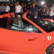 Tun Mahathir tries out Sepang circuit’s night lights in a Ferrari – return of Formula One likely not happening