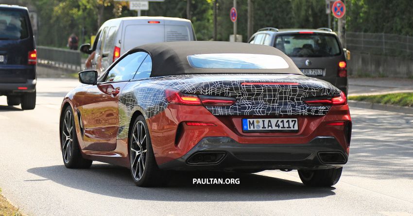 SPIED: 2019 BMW 8 Series Cabriolet reveals more skin 864754