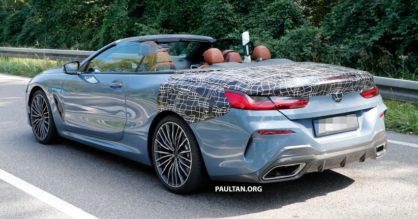 SPIED: 2019 BMW 8 Series Cabriolet reveals more skin 864761