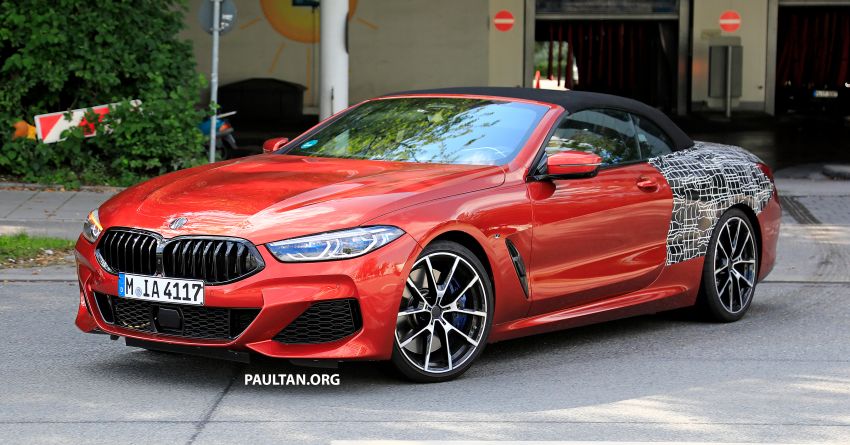 SPIED: 2019 BMW 8 Series Cabriolet reveals more skin 864748