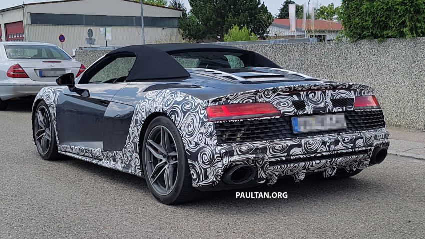 SPIED: Audi R8 Spyder facelift – hotter GT variant? 857455