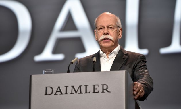 Daimler CEO Dieter Zetsche to step down in 2019