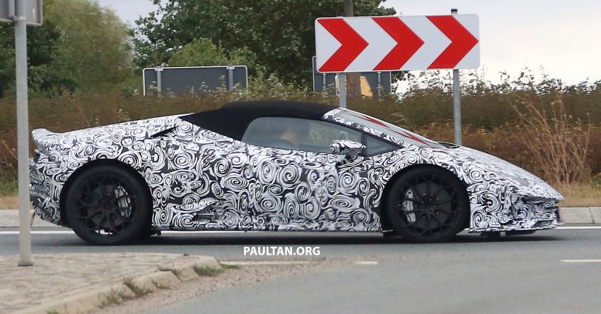 SPIED: Lamborghini Huracan Spyder facelift spotted Image #865599