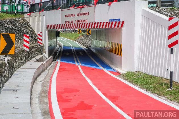Terowong pertama lorong motosikal yang dinaik taraf di Lebuh Raya Persekutuan kini siap, diikuti 13 lagi