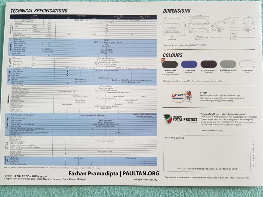 New Perodua Alza facelift brochure leak reveals plenty 856799