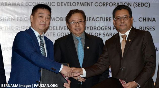 Sarawak sedia uji bas hidrogen menjelang Mac 2019