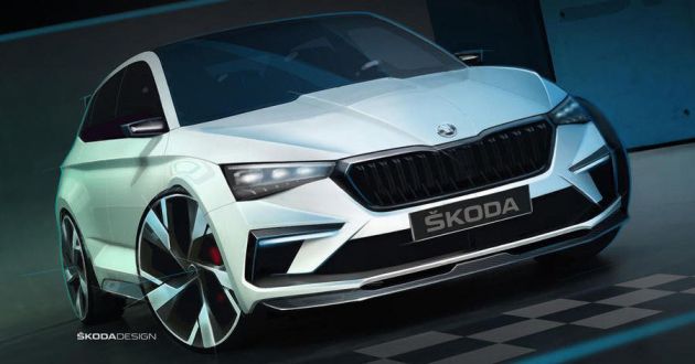 Skoda Vision RS revealed in sketch form before debut