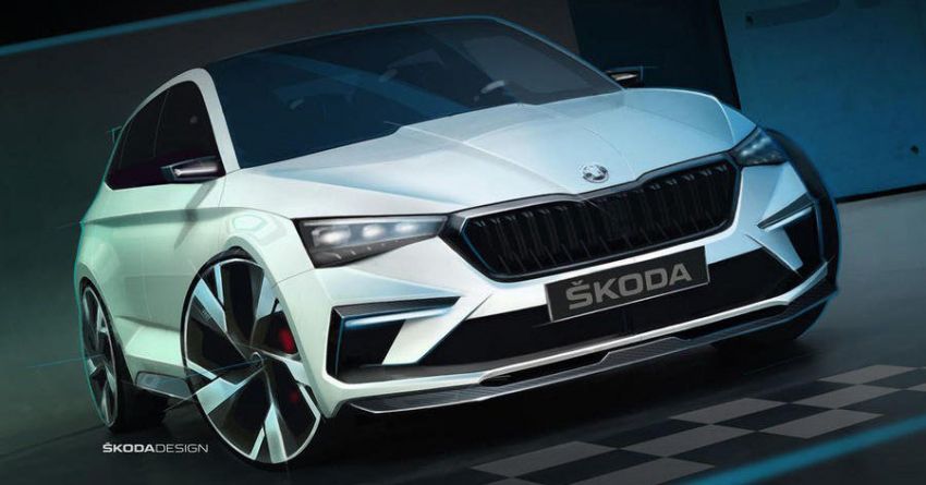 Skoda Vision RS revealed in sketch form before debut Image #865523