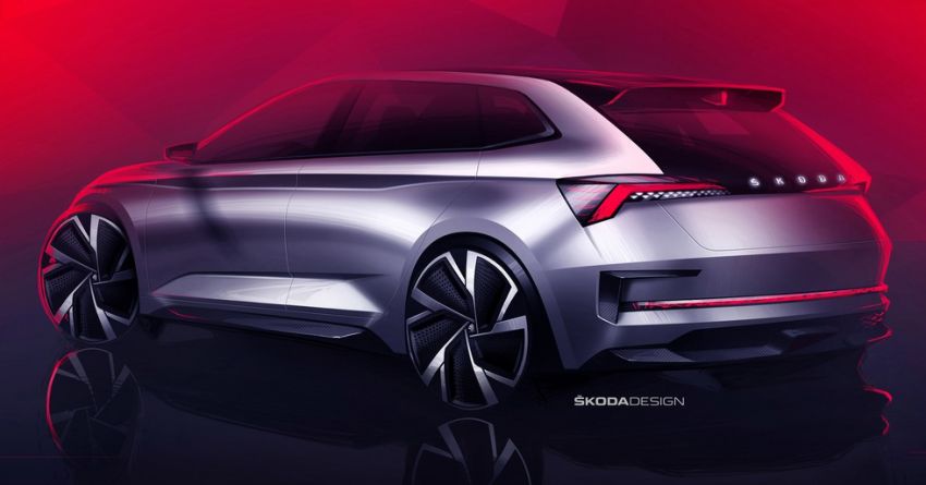 Skoda Vision RS revealed in sketch form before debut Image #865527
