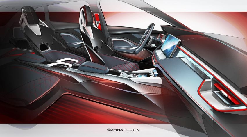 Skoda Vision RS revealed in sketch form before debut 865530