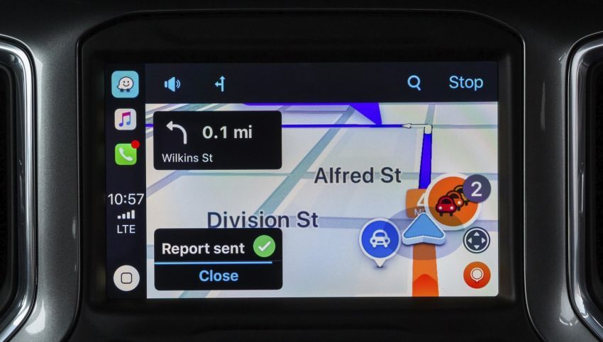 Waze kini boleh digunakan melalui ciri Apple CarPlay 865709