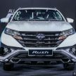 Perodua Aruz SUV specifications compared to the Honda BR-V, Toyota Rush and Proton X70 in Malaysia