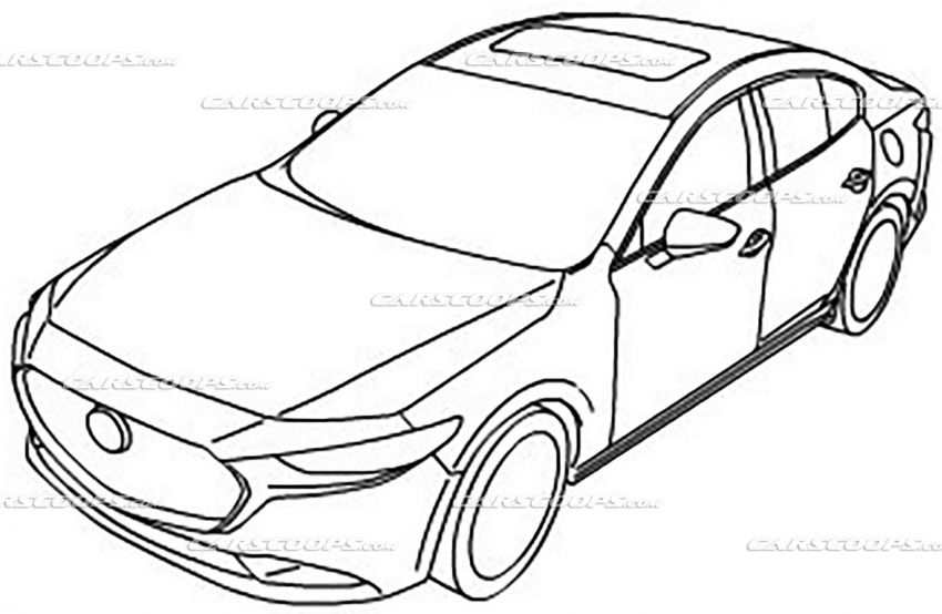2019 Mazda 3 – illustrations show exterior and interior 873578