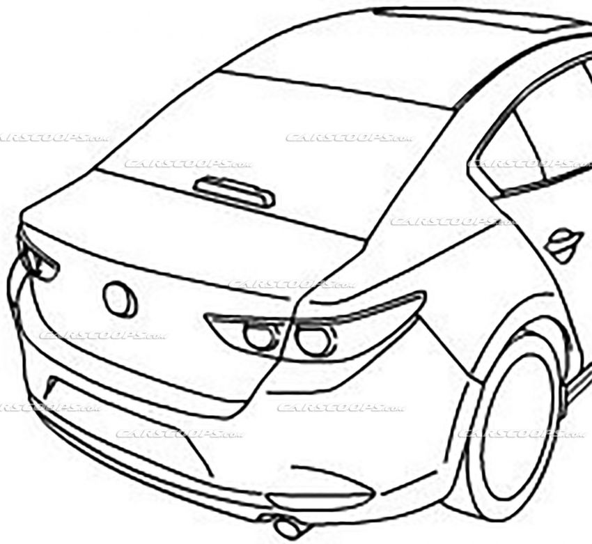 2019 Mazda 3 – illustrations show exterior and interior 873580