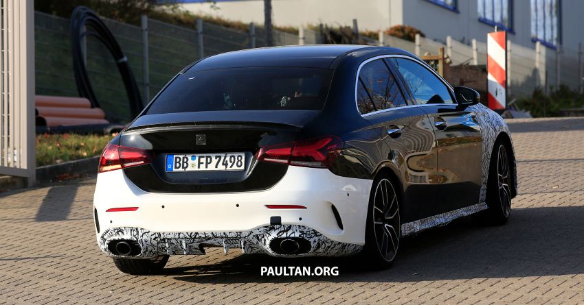 SPIED: 2019 Mercedes-AMG A35 Sedan seen again! 876554