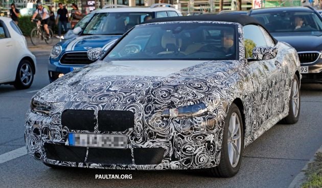 SPIED: G23 BMW 4 Series convertible seen up close