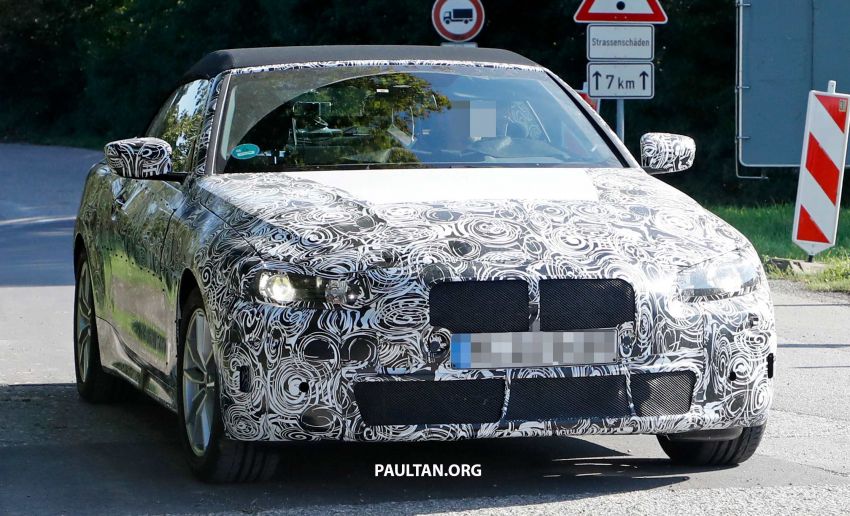 SPIED: G23 BMW 4 Series convertible seen up close 870288