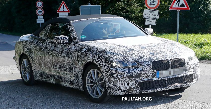 SPIED: G23 BMW 4 Series convertible seen up close 870291