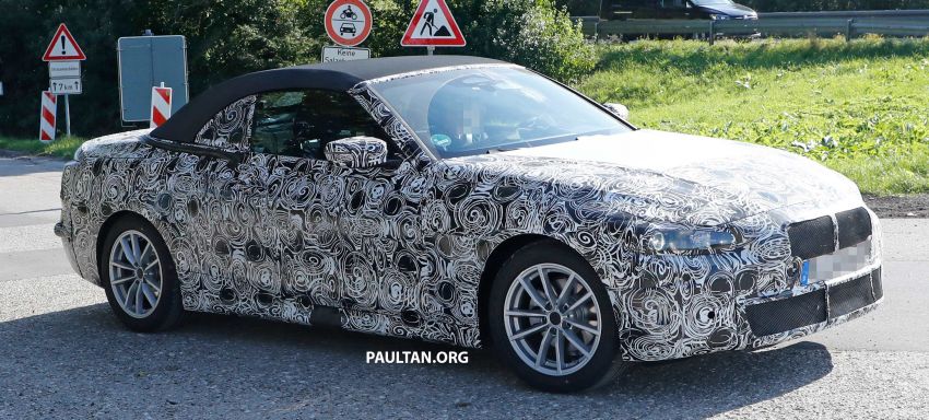 SPIED: G23 BMW 4 Series convertible seen up close 870293