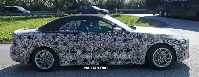 SPIED: G23 BMW 4 Series convertible seen up close 870294