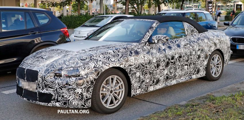 SPIED: G23 BMW 4 Series convertible seen up close 870267