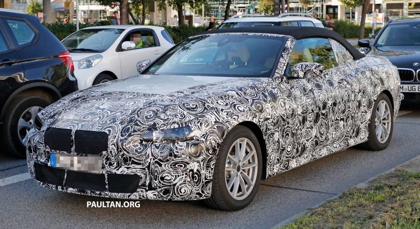 SPIED: G23 BMW 4 Series convertible seen up close 870268