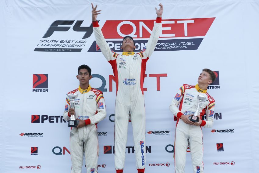 Formula 4 SEA – Ghiretti menang lima daripada enam perlumbaan di Thailand, pelumba M’sia naik podium 881327