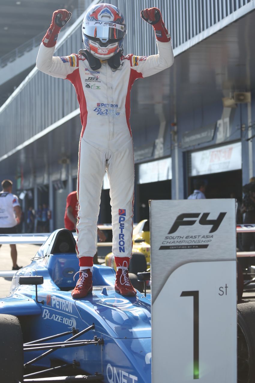 Formula 4 SEA – Ghiretti menang lima daripada enam perlumbaan di Thailand, pelumba M’sia naik podium 881316