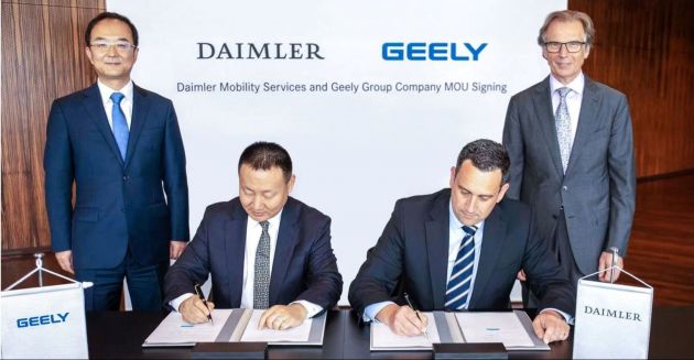 Daimler and Geely announce ride-hailing JV in China