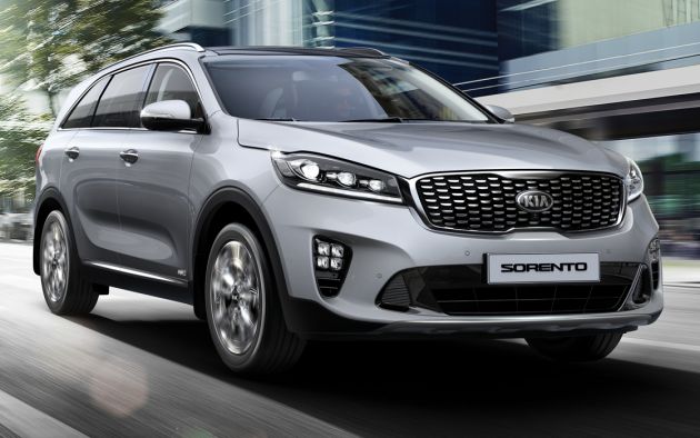 2019 Kia Sorento facelift on website – from RM170k