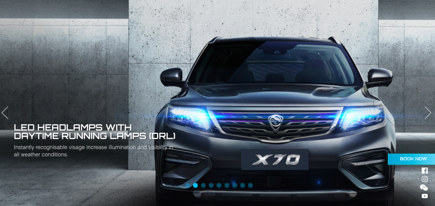 Proton X70 – tempahan dalam talian kini boleh dibuat di bilik pameran maya; hanya RM99 dari 17-19 Okt 874084