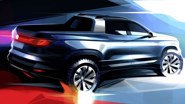 Volkswagen small pick-up concept teased, Brazil debut