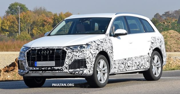 SPIED: Audi Q7 facelift spotted – to get new Q8 face?