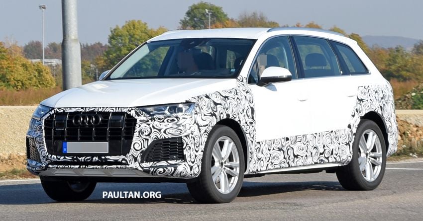 SPIED: Audi Q7 facelift spotted – to get new Q8 face? 887613