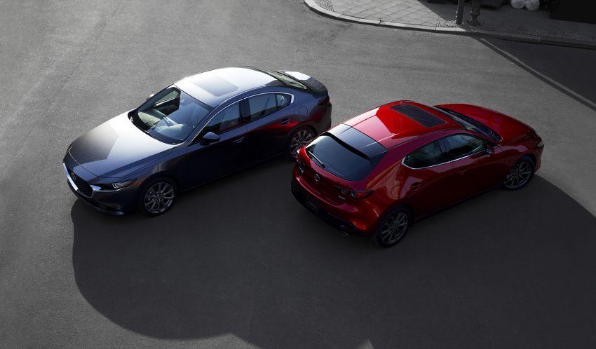 Mazda 3 2019 ditunjuk secara rasmi – sedan dan hatchback; SkyActiv-X hibrid; GVC Plus, i-Activsense 895435