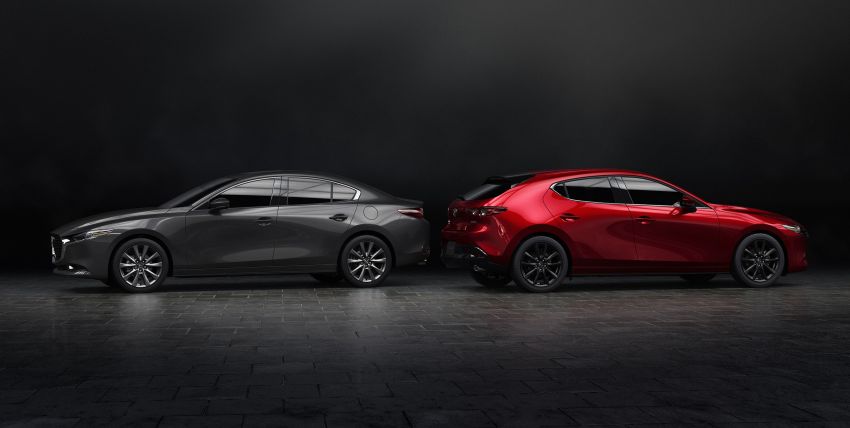 2019 Mazda 3 officially revealed – sedan, hatchback; SkyActiv-X hybrid; GVC Plus, improved i-Activsense 895384