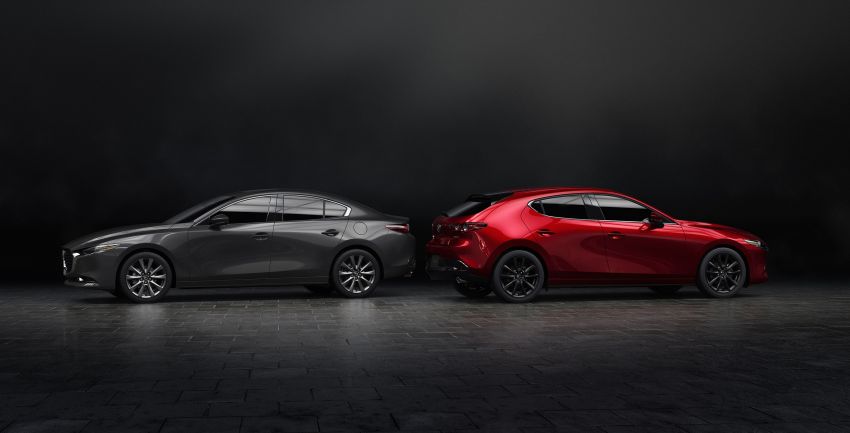 Mazda 3 2019 ditunjuk secara rasmi – sedan dan hatchback; SkyActiv-X hibrid; GVC Plus, i-Activsense 895436